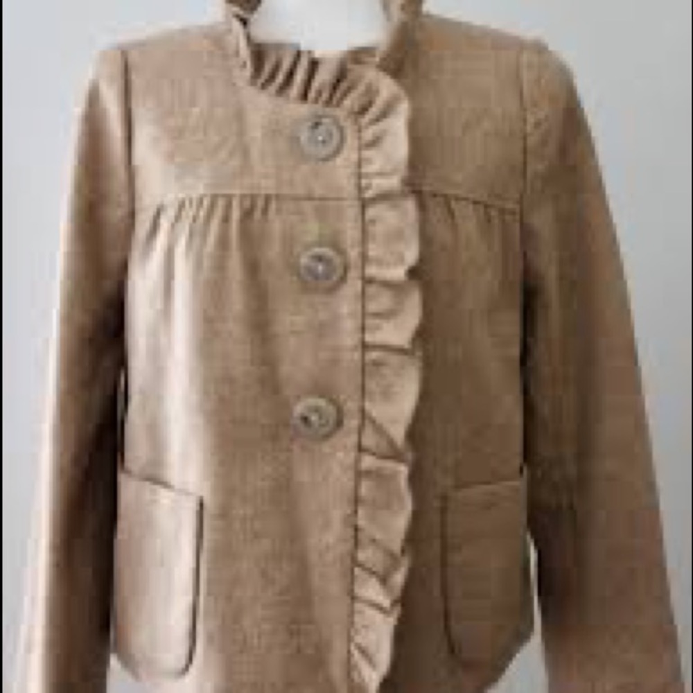 J. CREW﻿ Soft Autumn wool "Fiona" jacket in a warm caramel tan